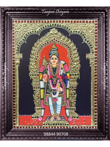 Tanjore painting of Raja Alangara Murugar 